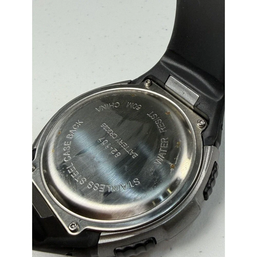 Unbranded WR50M Digital Sport Watch Black 52.6mm New Battery Working
